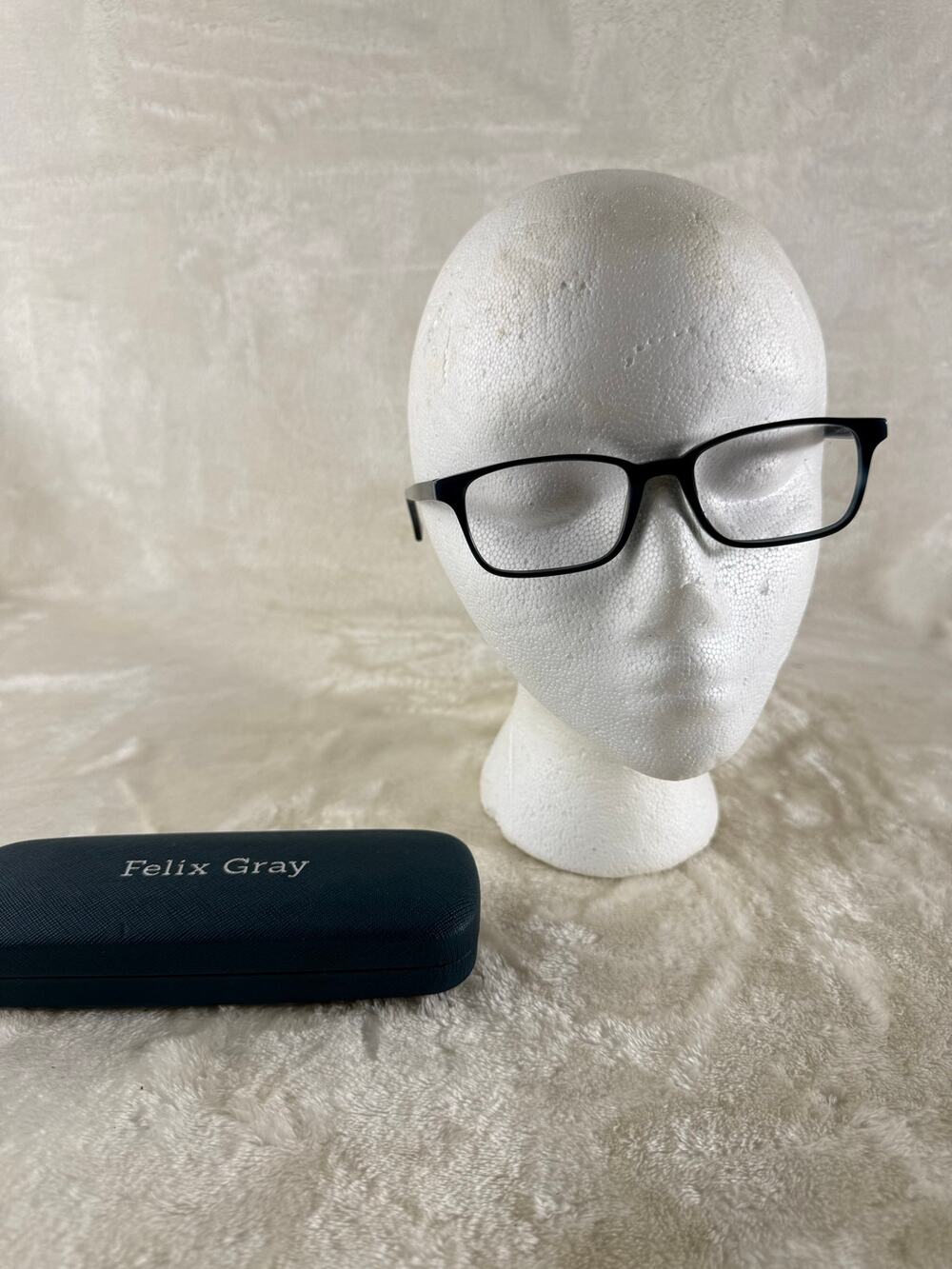 Felix Gray Carver C11 50-17-145 Eyeglass Frames Rectangular Blue Tortoise Shell
